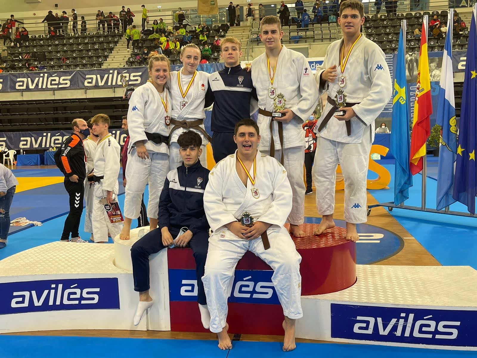 5 MEDALLAS EN LA COPA DE ESPA&Ntilde;A INFANTIL Y CADETE VILLA DE AVILES - 30-10-21